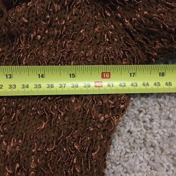 Y2K Cotton Fuzzy Fringed Knit Single Button Cardigan - Picture 11 of 15